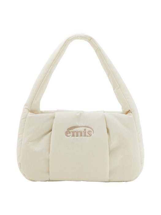[emis] PADDED HOBO BAG-IVORY