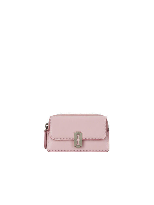 [vunque] Perfect Slim Zipper Card Wallet in Pale Pink