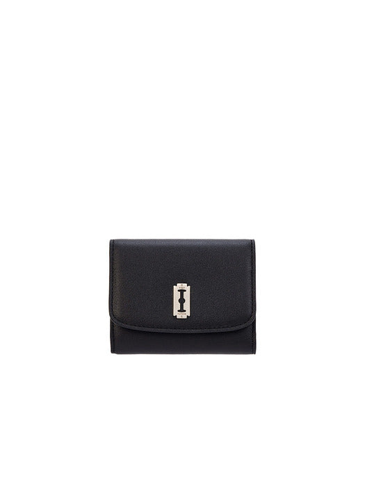 [vunque] Occam Lune Slit Half Wallet (오캄 룬 슬릿 반지갑) Black
