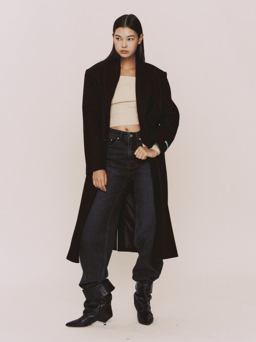 Instantfunk Oversized Wool Double Long Coat
