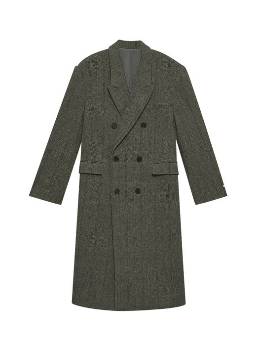 [Instantfunk] Oversized Wool Double Long Coat