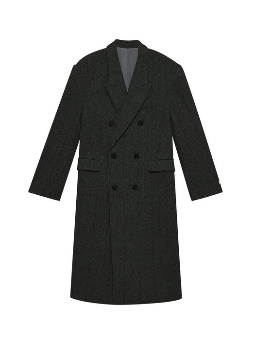[Instantfunk] Oversized Wool Double Long Coat