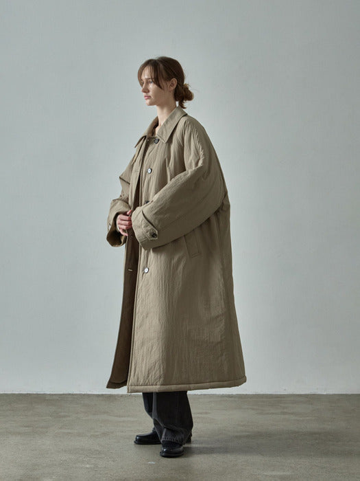 Oversized Padded Balmacaan Coat_mocha