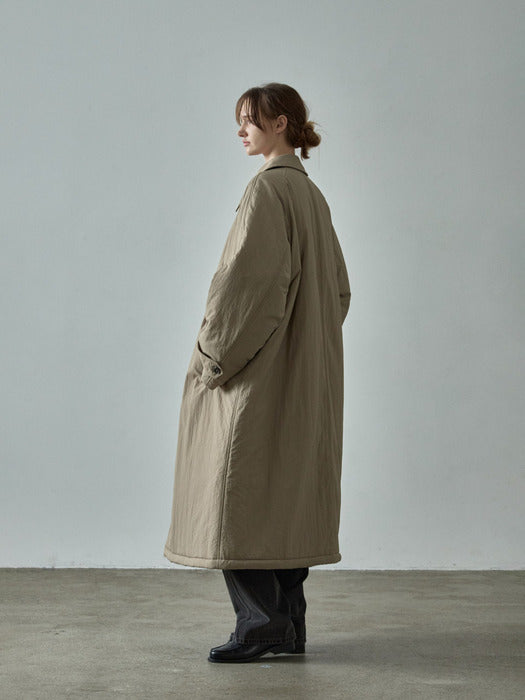 Oversized Padded Balmacaan Coat_mocha