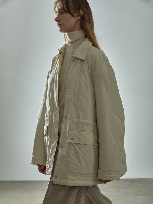 Utility Padded Jumper_ivory