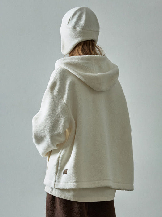 Polartec Zip-up Hoodie_ivory