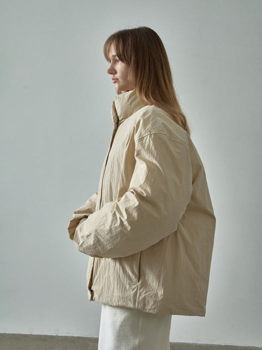 Volume Puffer Goose Down Padding - Beige