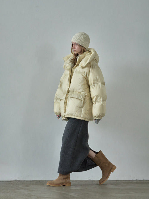 Goose Down Half Padding_butter