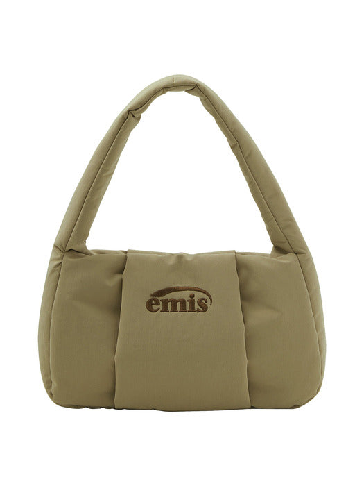 [emis] PADDED HOBO BAG-BEIGE