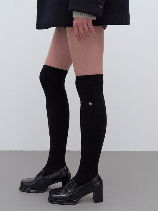 [raive] Love Cable Knee-socks VX4WK001_2color