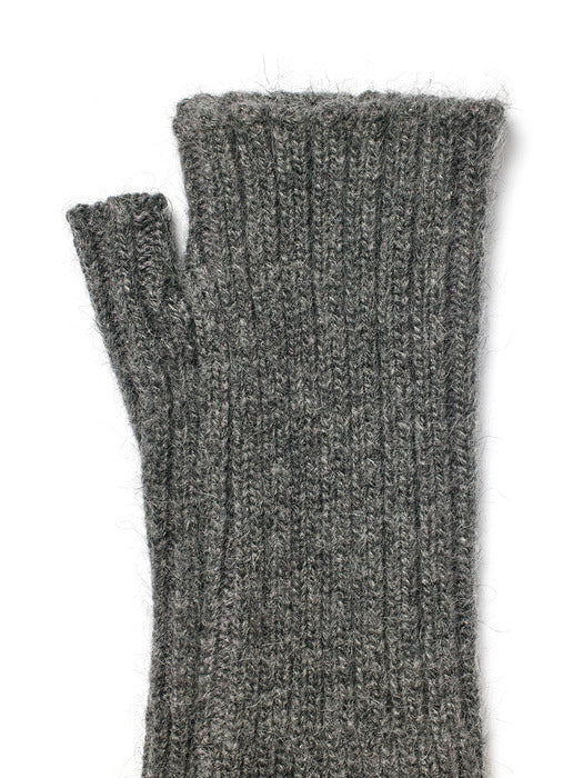 MATIN RIBBED HAND WARMER IN GREY