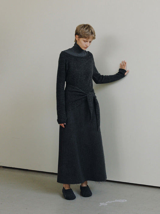 [moia] wool flat shoes (charcoal)