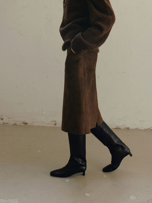 [moia] mid heel boots (black)