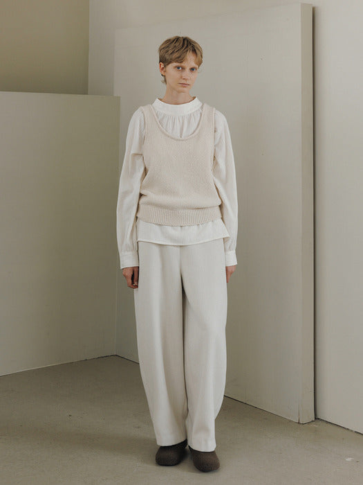 [moia] boucle vest (ivory)