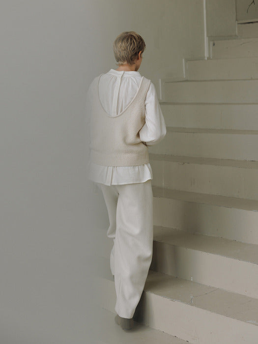 [moia] boucle vest (ivory)