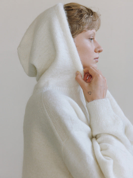 [moia] hooded sweater (ivory)