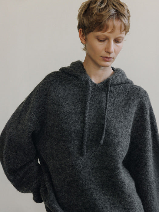 [moia] hooded sweater (charcoal)