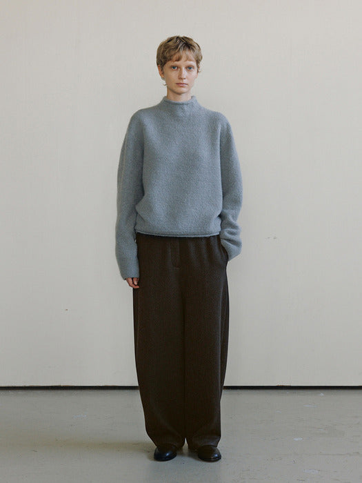 [moia] mock neck pullover (baby blue)