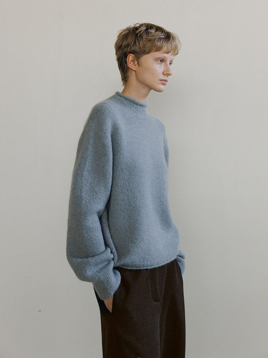 [moia] mock neck pullover (baby blue)