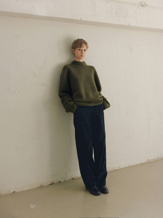 mock neck pullover (forest)