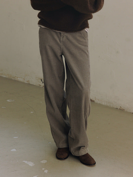 [moia] corduroy denim pants (pale khaki)