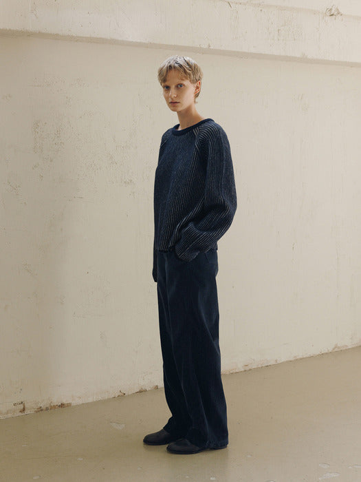 [moia] corduroy denim pants (navy)