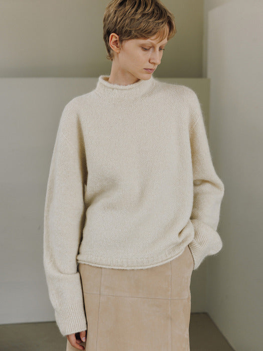 [moia] suede skirt (beige)