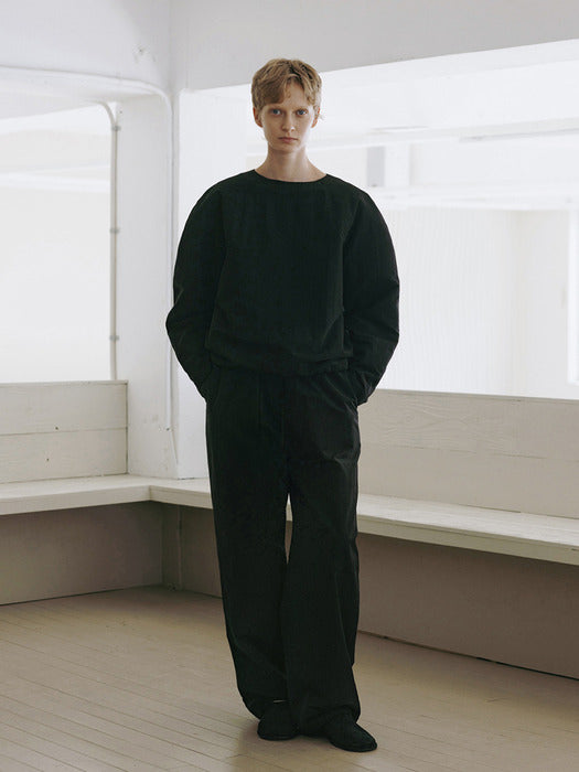 [moia] padded string pants (black)