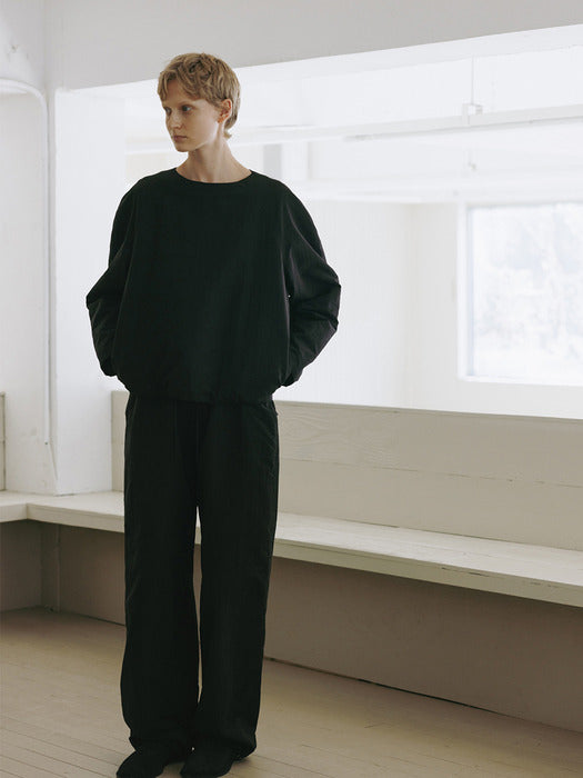 [moia] padded string pants (black)