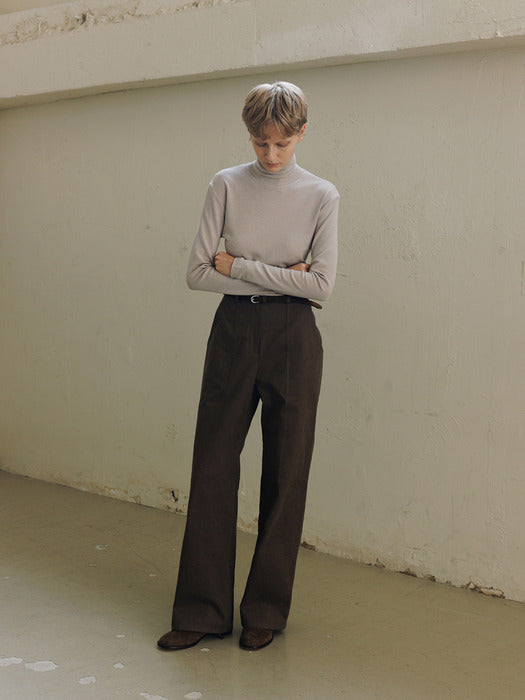 [moia] cotton chino pants (khaki brown)