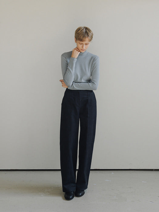 [moia] cotton chino pants (navy)