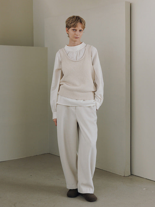 [moia] wool round pants (ivory)