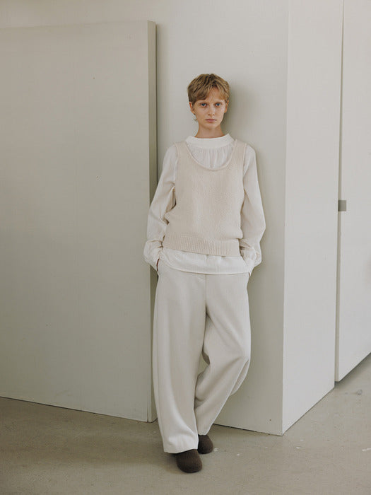 [moia] wool round pants (ivory)