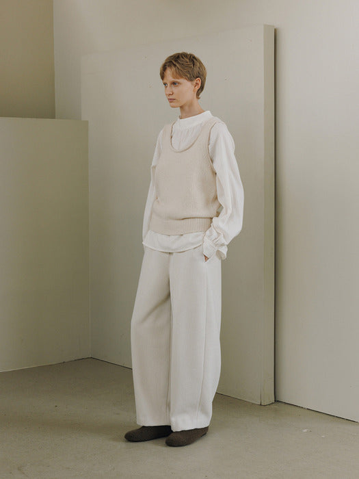 [moia] wool round pants (ivory)