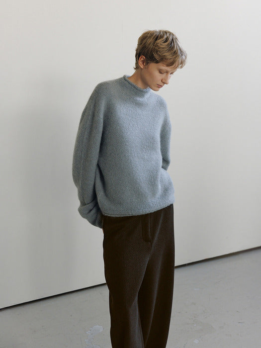 [moia] wool round pants (brown)