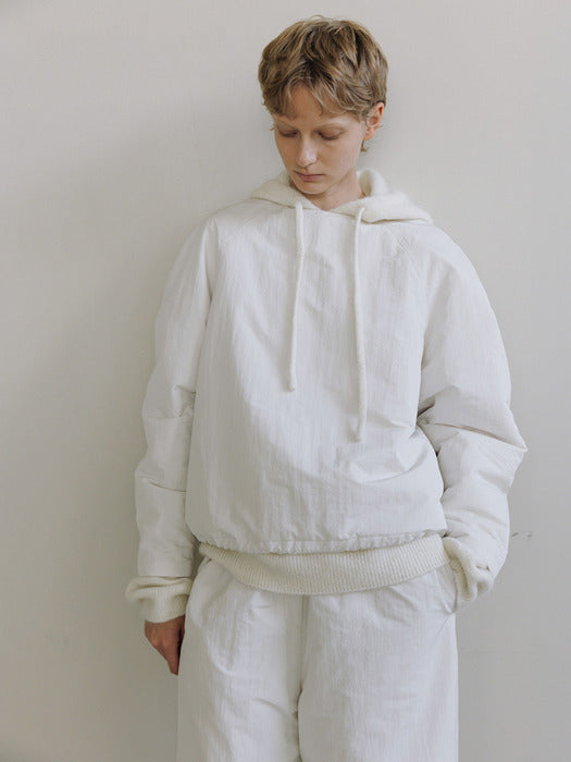 padded raglan shirt (ivory)