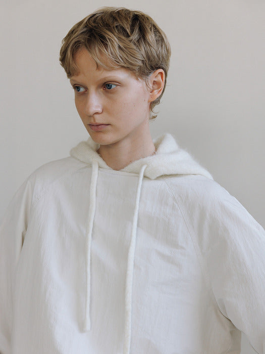 padded raglan shirt (ivory)