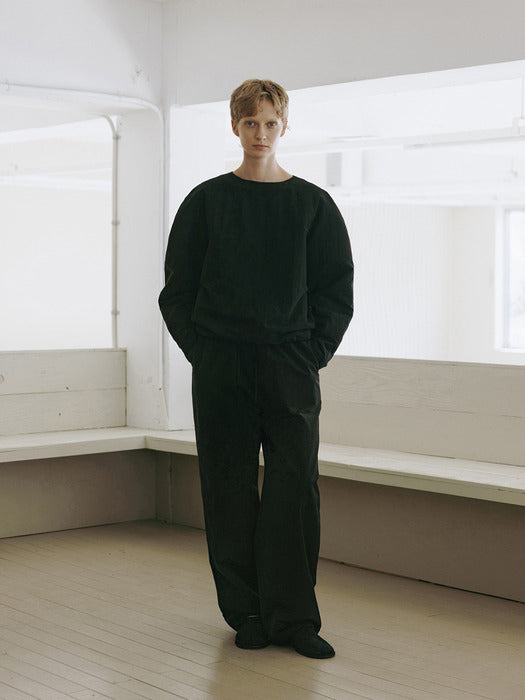 [moia] padded raglan shirt (black)