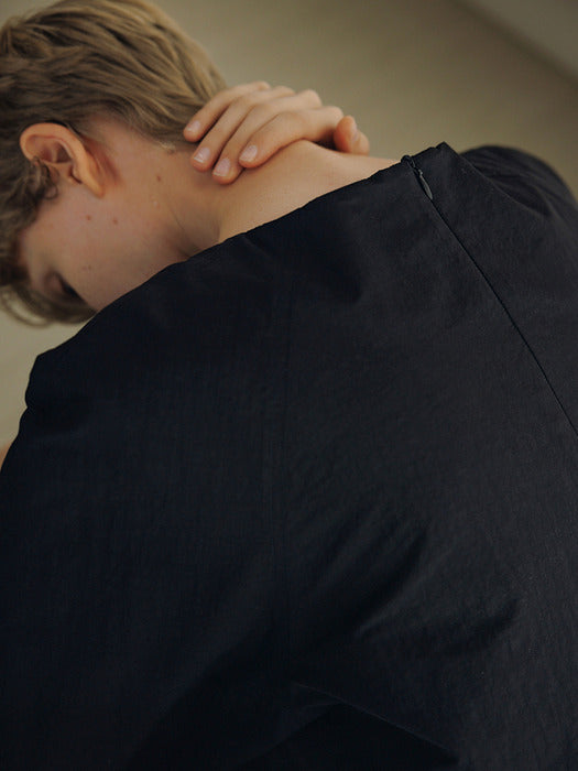 [moia] padded raglan shirt (black)