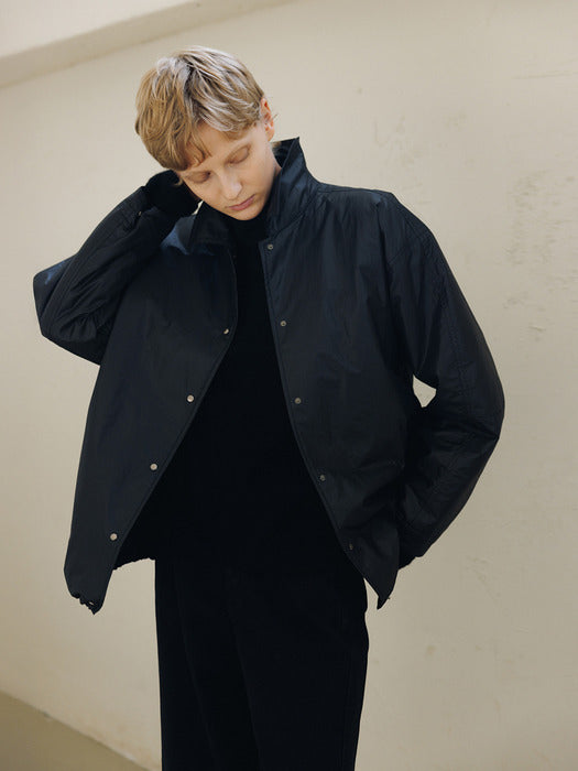 [moia] wind padded jumper (black)