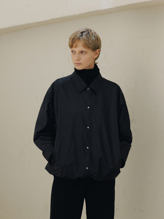 [moia] wind padded jumper (black)