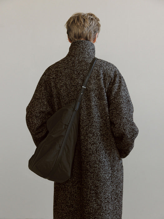 [moia] wool single coat (brown mix)