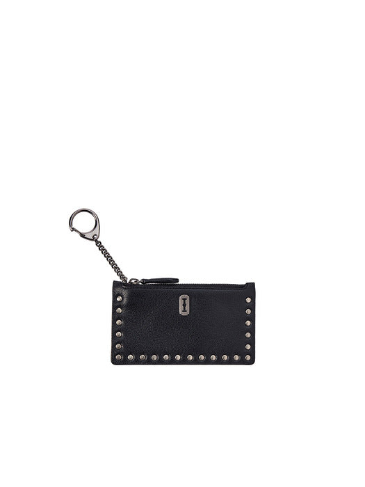 [vunque] Perfect Rider Zipper Card Wallet (퍼펙 라이더 카드 지갑) Black