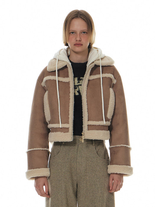 Grove 24Wt Shearling Collar Mustang Jacket