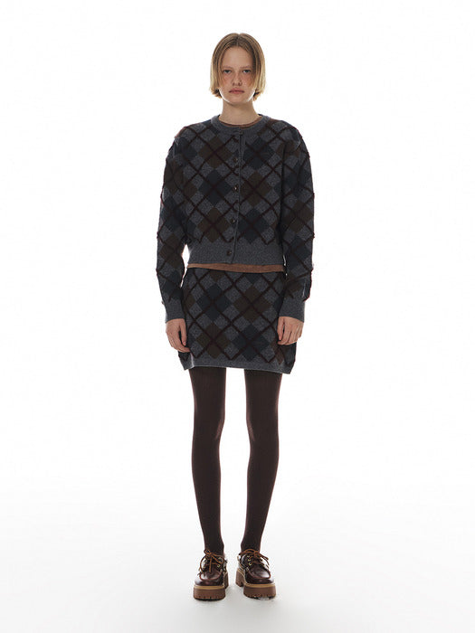Grove 24Wt Stitch Argyle Skirt