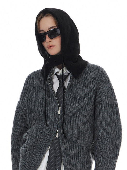 Grove 24Wt Fog Knit Balaclava