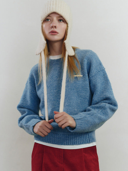 [raive] Wool Blend Round Neck Sweater VK4WP168_3color