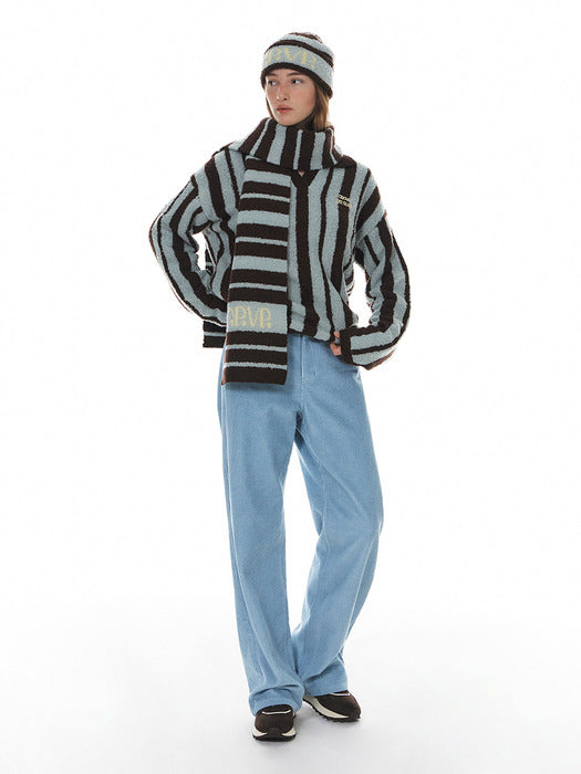 Grove 24Wt Molling Stripe Collar Knit
