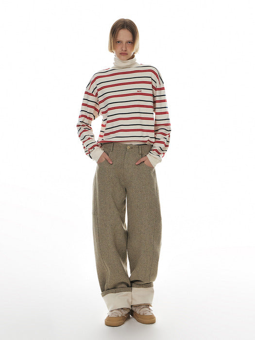 24WT HIVER CURVED ROLL UP PANTS [3COLOR]
