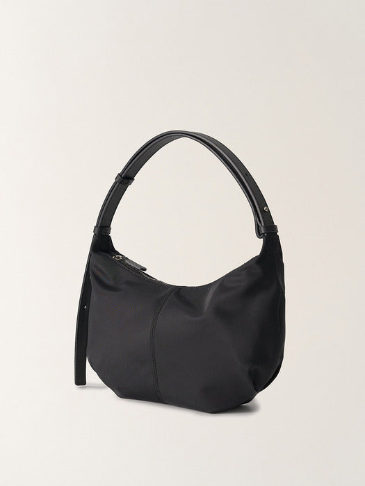 Exclusive Nylon Shoulder Mini Bag (Black)